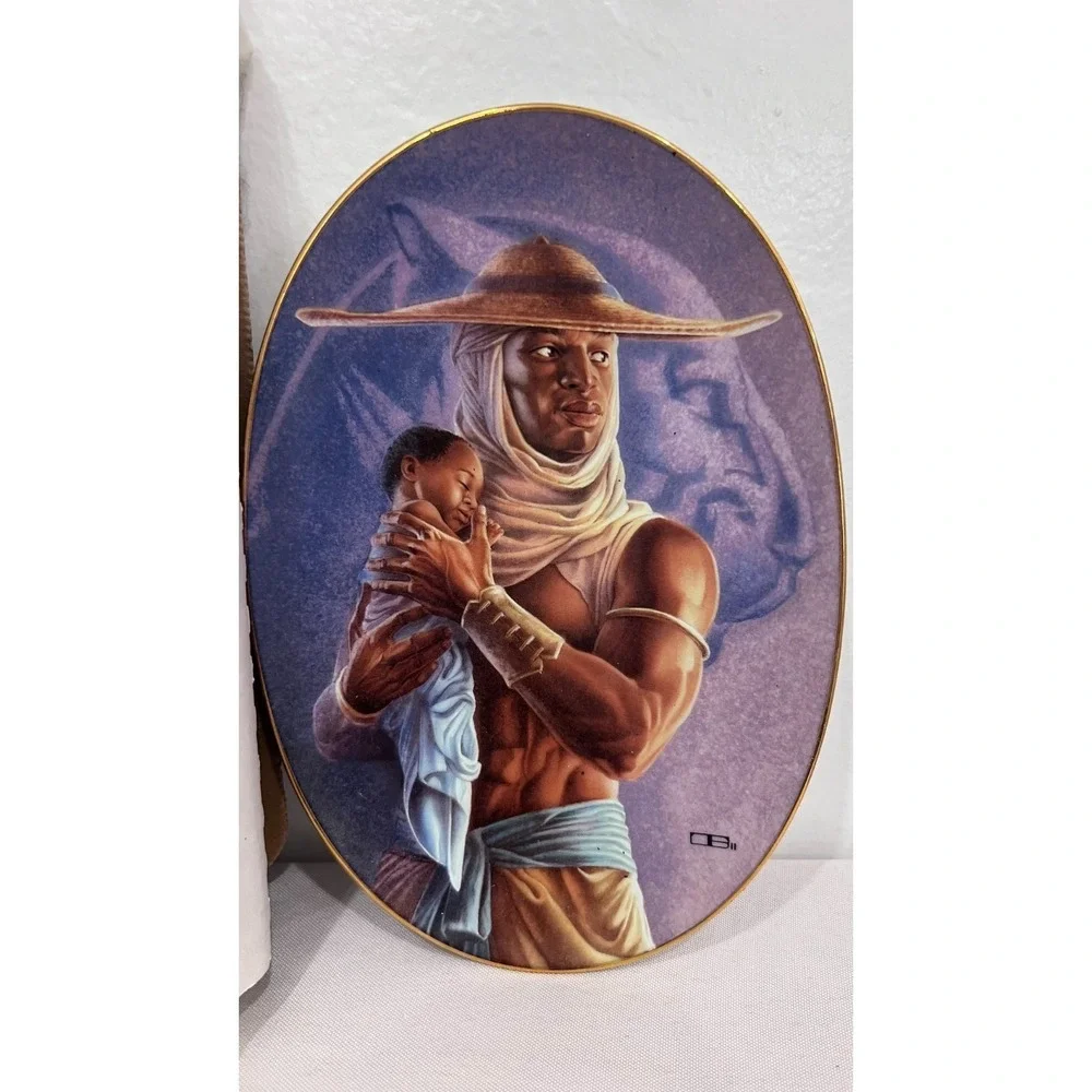 Thomas Blackshear Ebony Vision THE PROTECTOR Porcelain Collectors Plate #d /7500